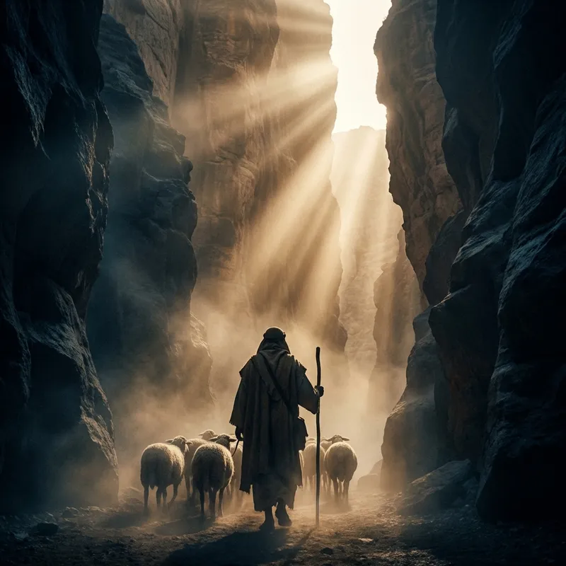 In the Darkest Valley — Bible story artwork
