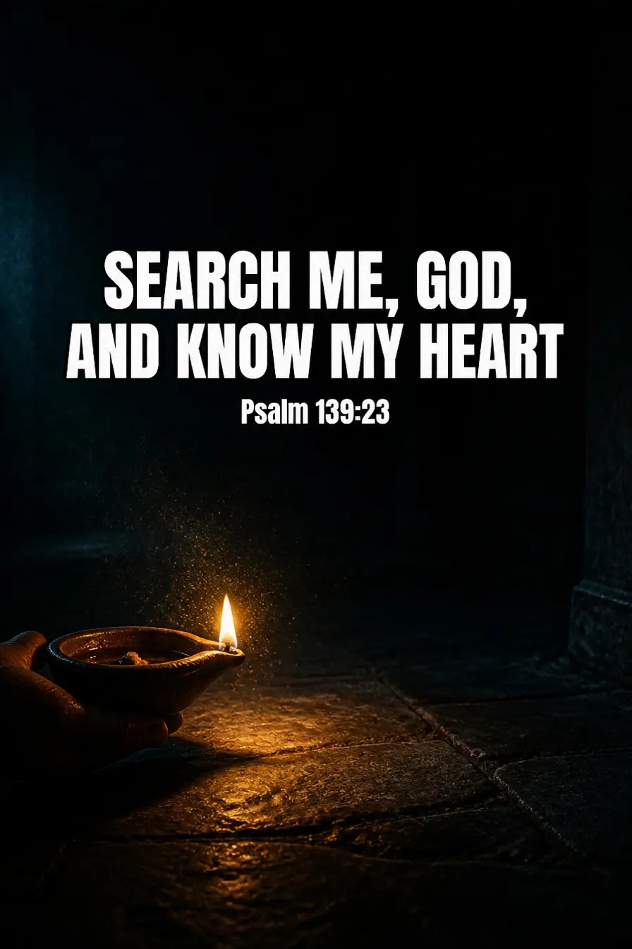 Psalm 139:23 — Search Me, God, and Know My Heart Bible verse inspiration