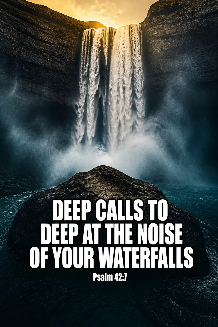 Psalm 42:7 — Deep Calls to Deep Bible verse inspiration