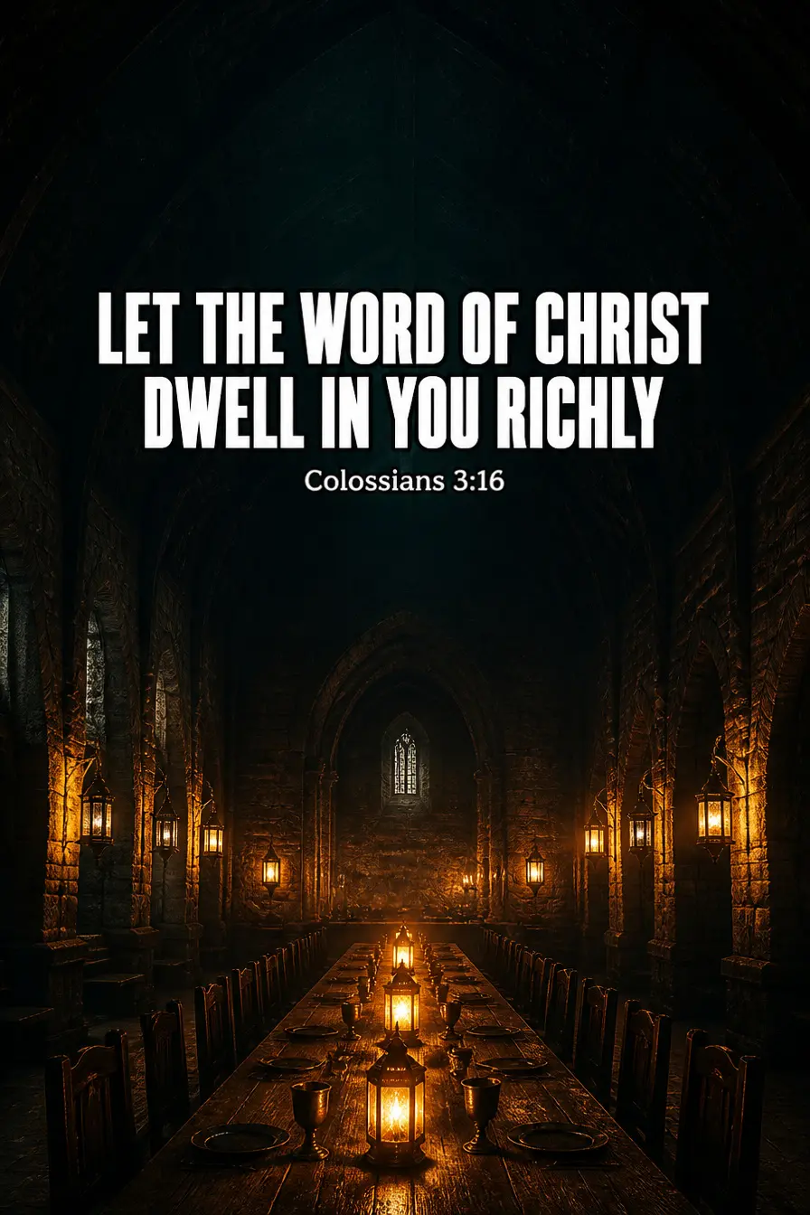 Colossians 3:16 — Richly, and Out Loud With Other People Bible verse inspiration