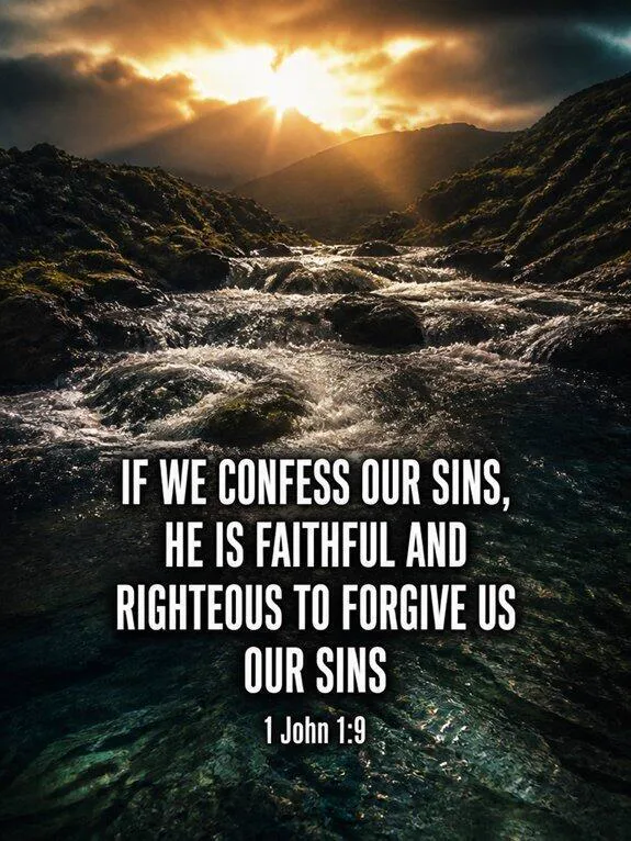 1 John 1:9 — Forgiveness Described as Justice Bible verse inspiration