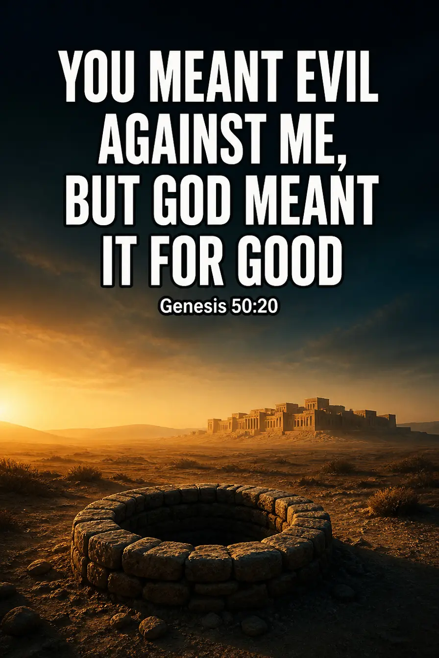 Genesis 50:20 — you meant evil against me, but God meant it for good