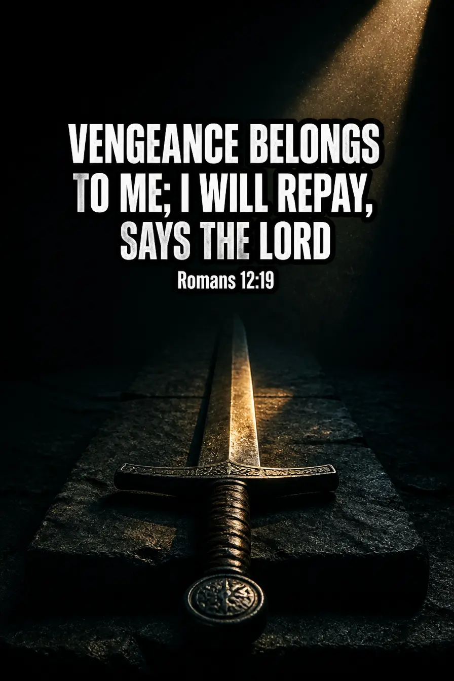 Romans 12:19 — vengeance belongs to me, I will repay