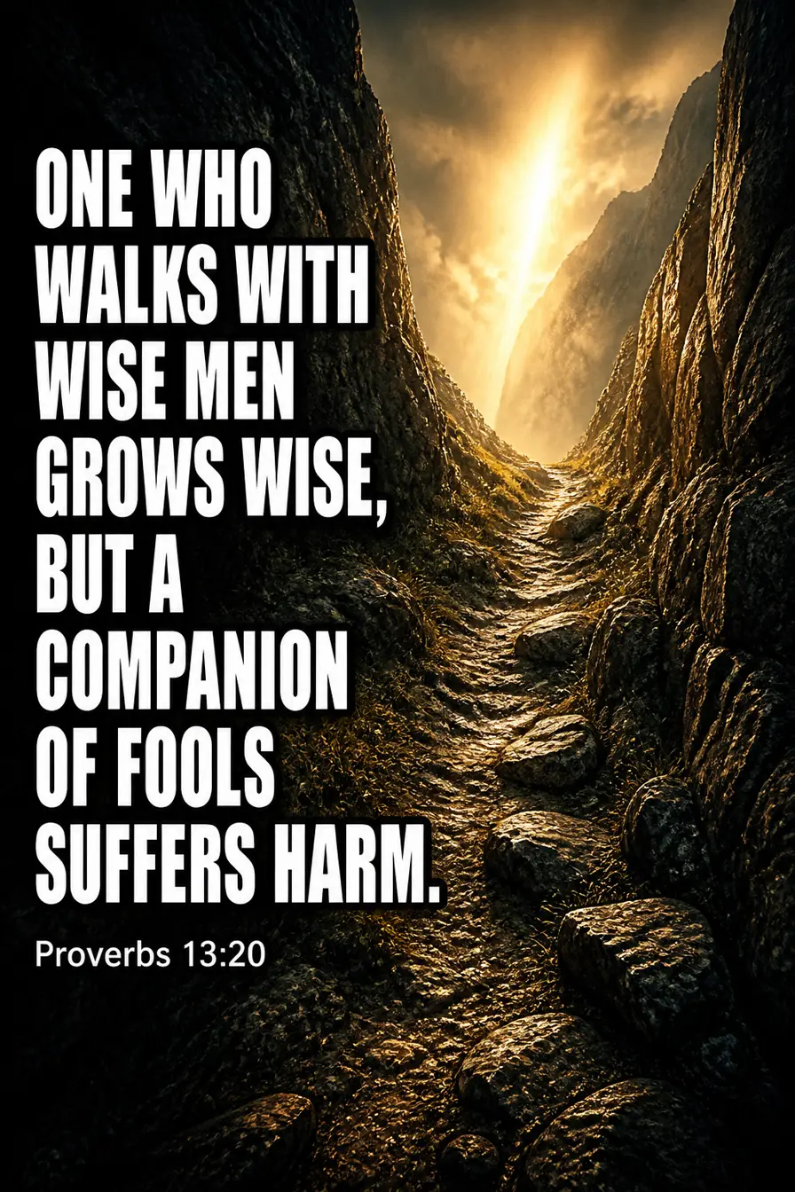 Proverbs 13:20 — It Is About Walking, Not Agreeing Bible verse inspiration