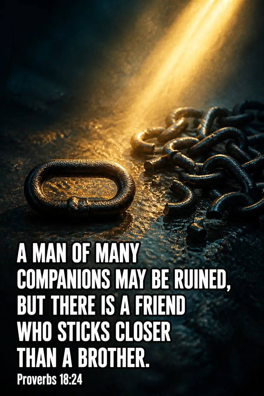 Proverbs 18:24 — The Count Works Against You Bible verse inspiration