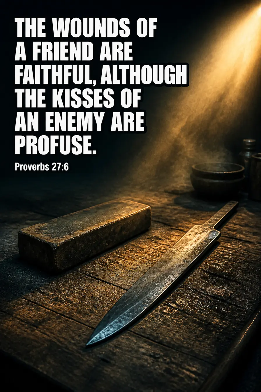 Proverbs 27:6 — Count the Kisses Bible verse inspiration
