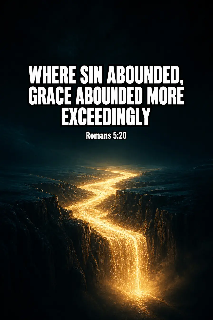 Romans 5:20-21 — Where Sin Abounded Bible verse inspiration