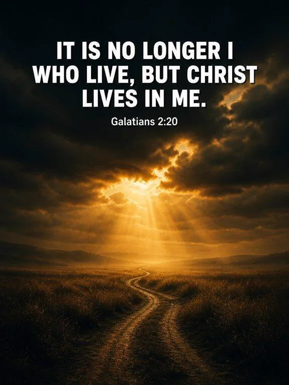 Galatians 2:20 — No Longer I Who Live Bible verse inspiration