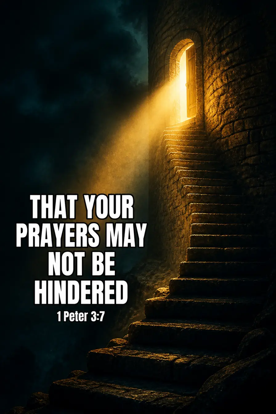 1 Peter 3:7 — The Verse That Ties a Marriage to Your Prayers Bible verse inspiration