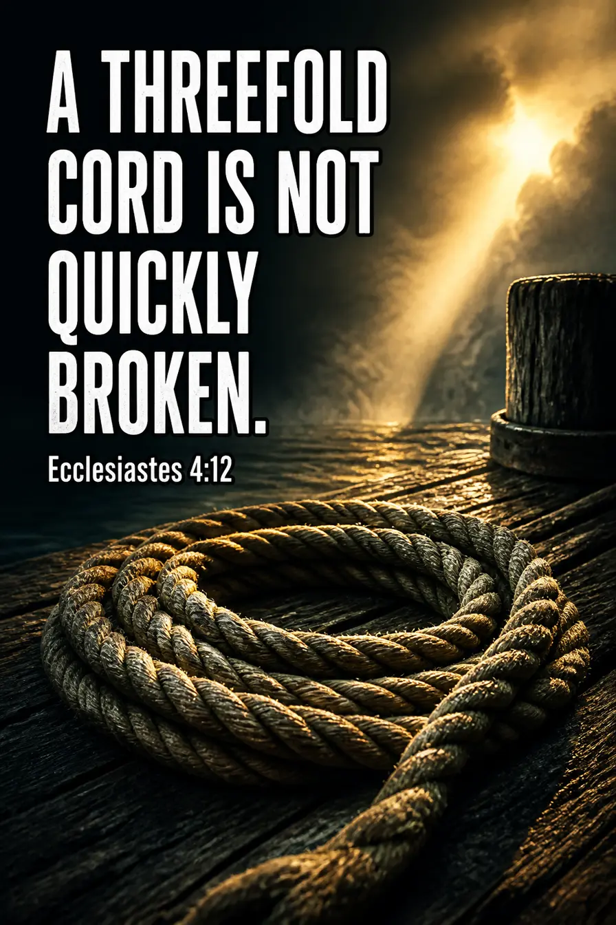 Ecclesiastes 4:12 — The Threefold Cord Is Not About God Bible verse inspiration