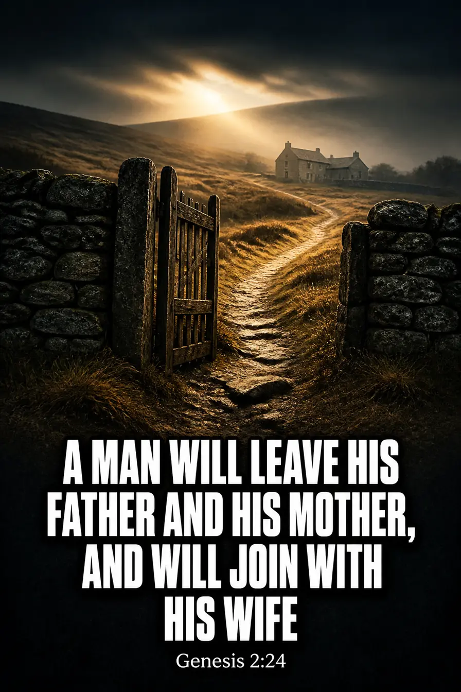 Genesis 2:24 — Leaving Comes Before Joining Bible verse inspiration