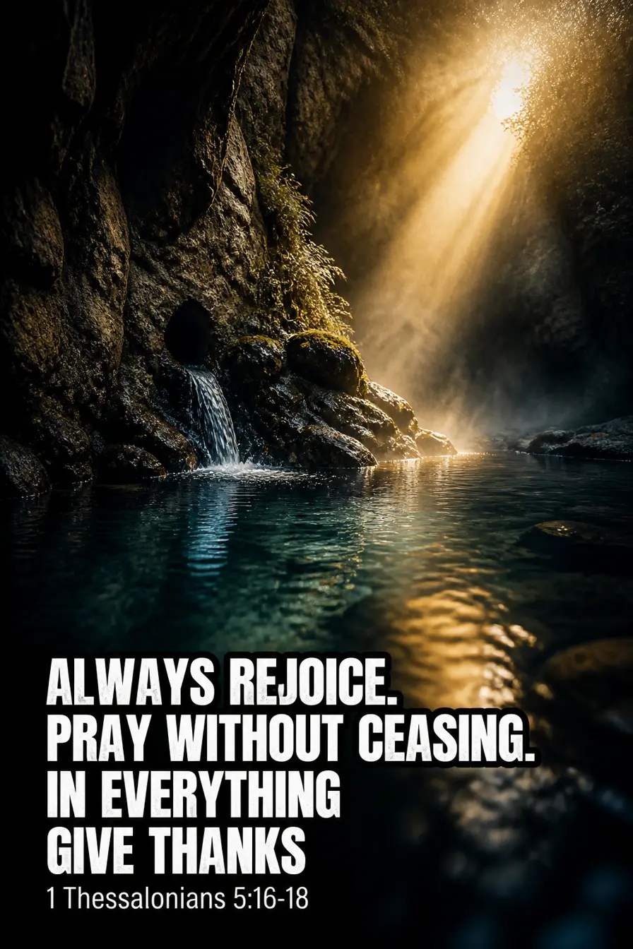 1 Thessalonians 5:16-18 — Without Ceasing Bible verse inspiration