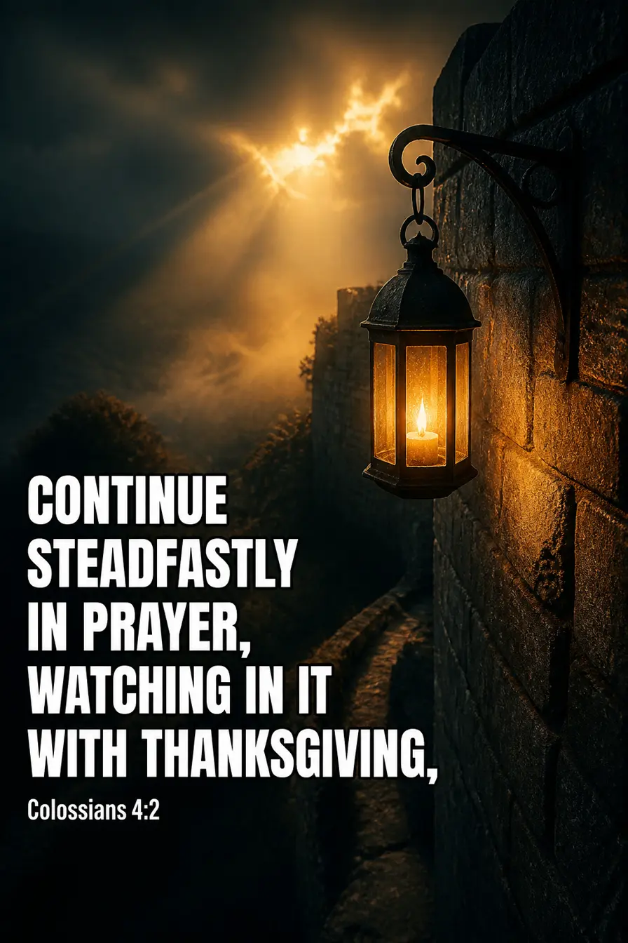 Colossians 4:2 — A Word Borrowed From Guard Duty Bible verse inspiration