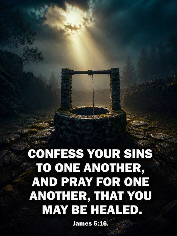 James 5:16 — Prayer With Another Person In the Room Bible verse inspiration