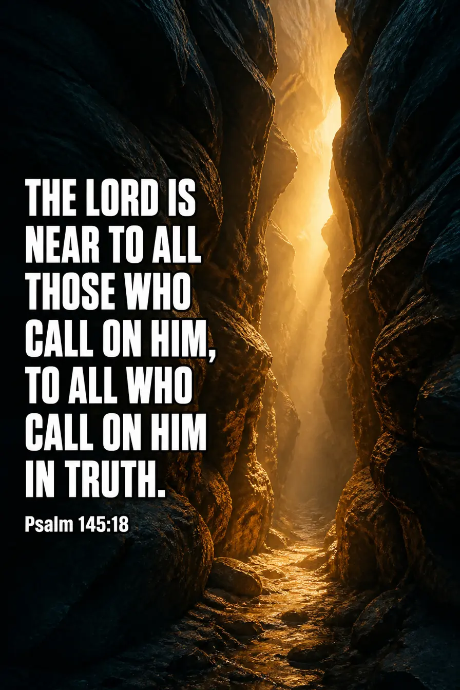 Psalm 145:18 — Near, With One Condition Bible verse inspiration
