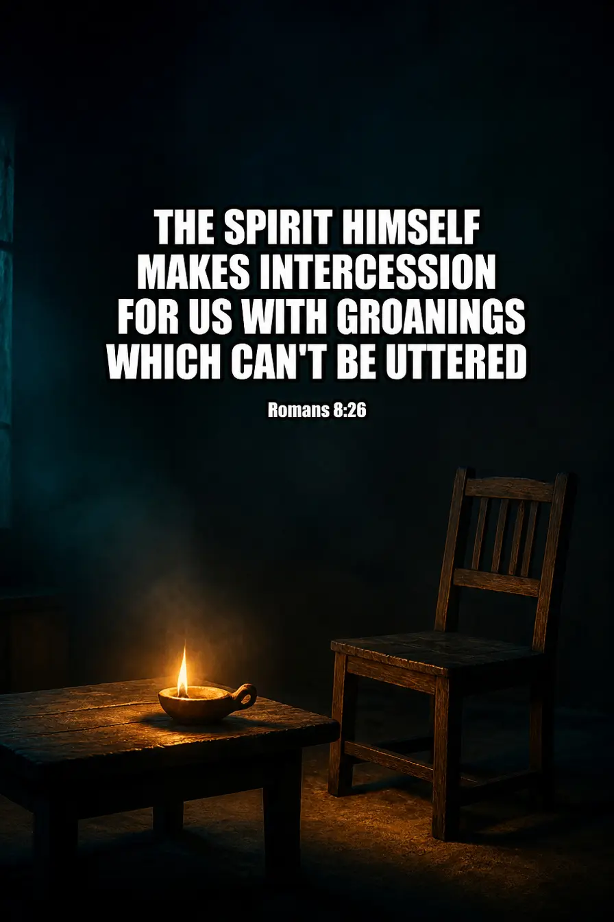 Romans 8:26 — For the Days With No Words At All Bible verse inspiration