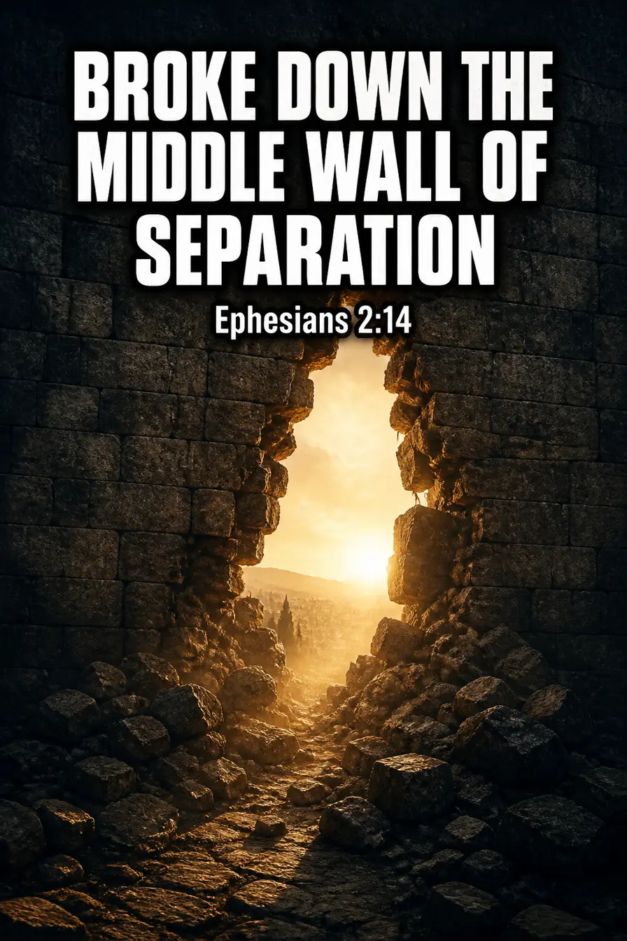 Ephesians 2:13-16 — The Middle Wall Bible verse inspiration