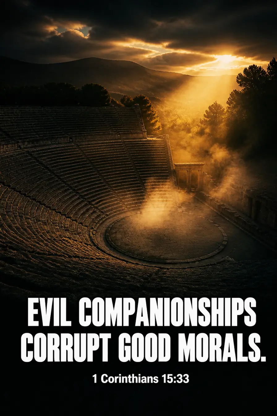 1 Corinthians 15:33 — Paul Quotes a Comedy Bible verse inspiration