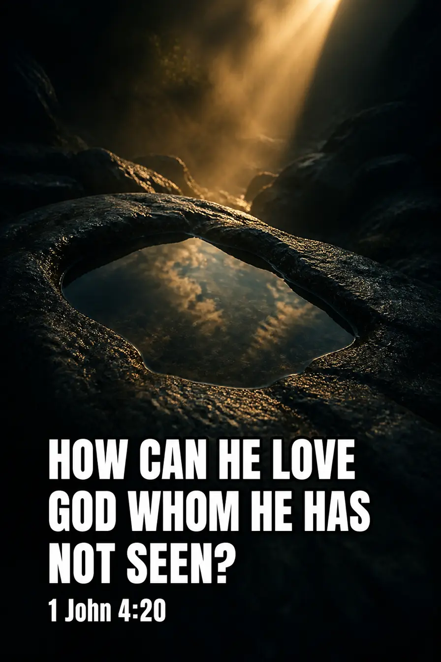 1 John 4:20 — The Only Test You Can Actually Run Bible verse inspiration
