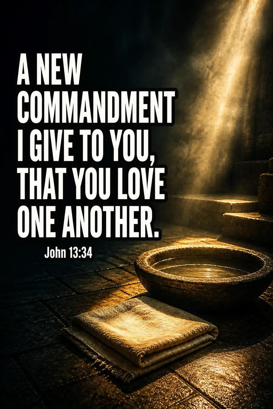 John 13:34 — What Is New About the New Commandment Bible verse inspiration