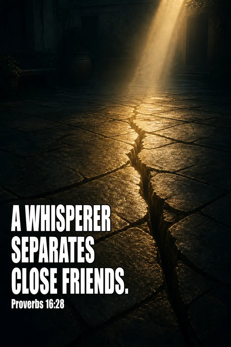 Proverbs 16:28 — What Gossip Actually Damages Bible verse inspiration