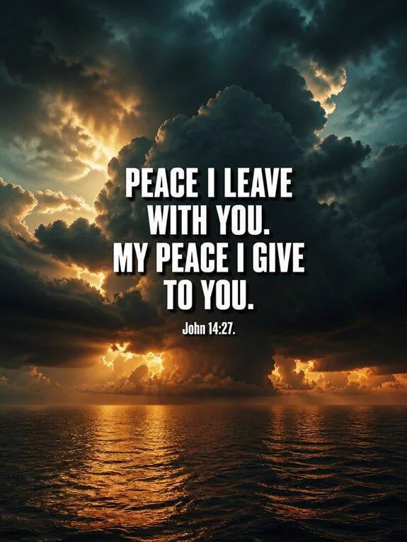 John 14:27 — A Goodbye Word With Weight In It Bible verse inspiration