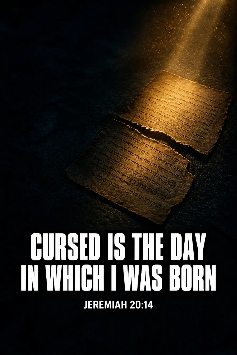 Jeremiah 20:14 — Cursed Is the Day in Which I Was Born Bible verse inspiration