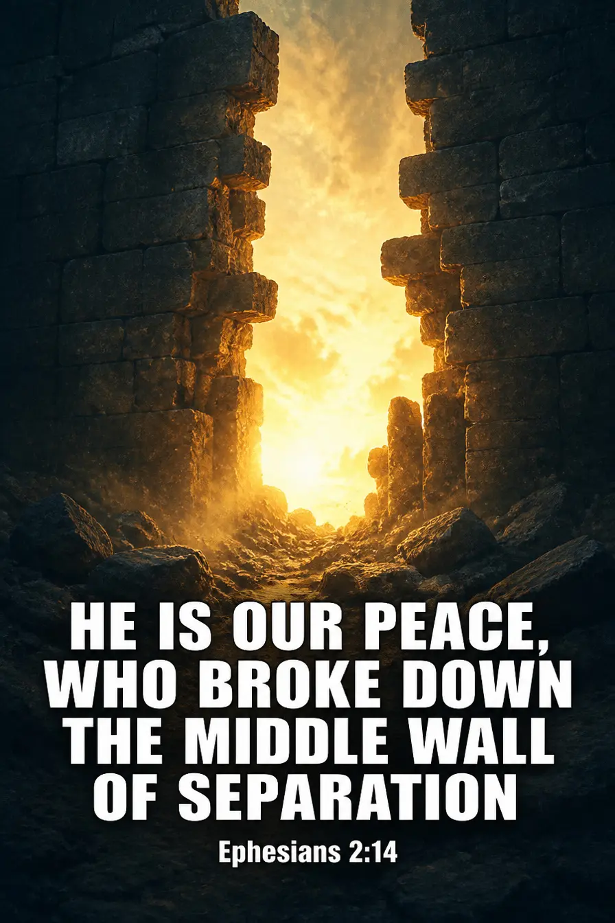 Ephesians 2:14 — He Is Our Peace Bible verse inspiration