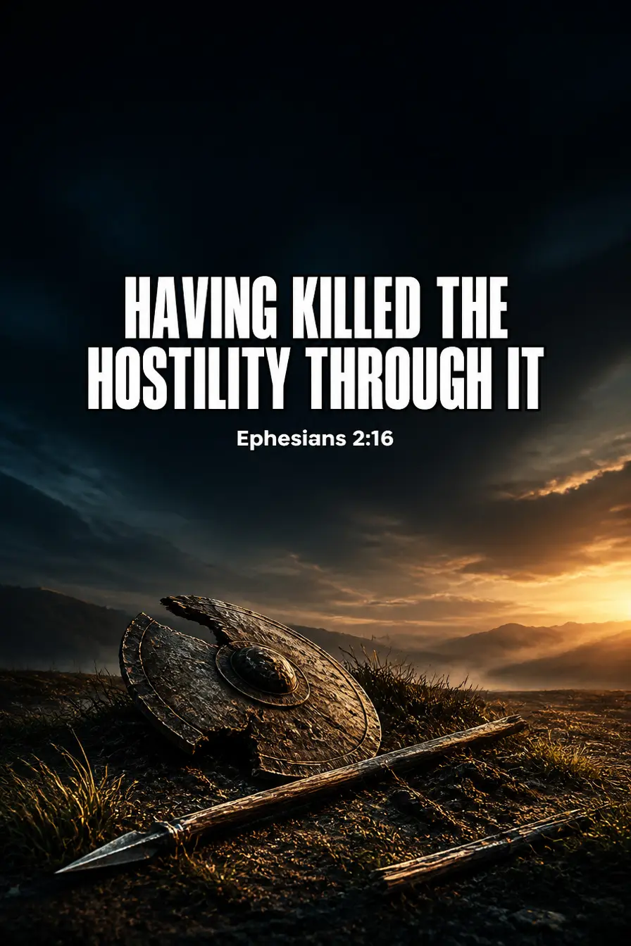 Ephesians 2:16 — Having Killed the Hostility Bible verse inspiration