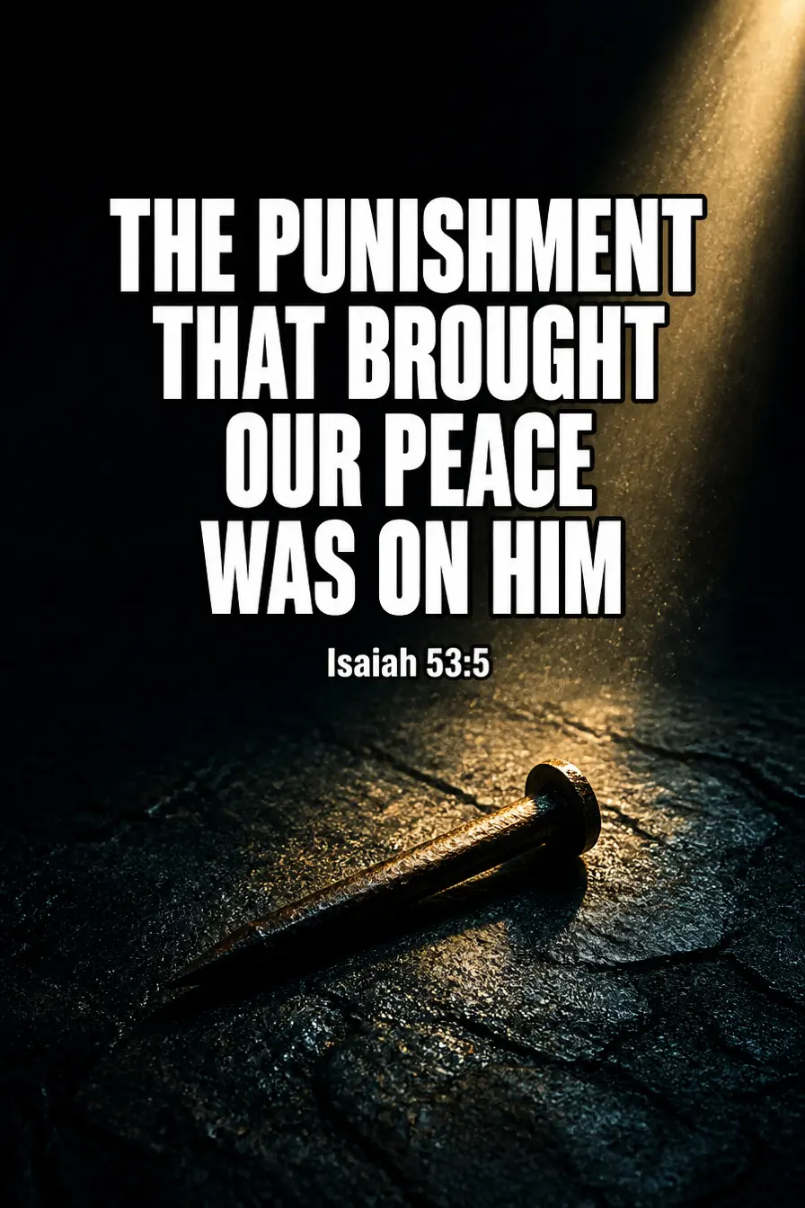 Isaiah 53:5 — The Punishment That Brought Our Peace Bible verse inspiration