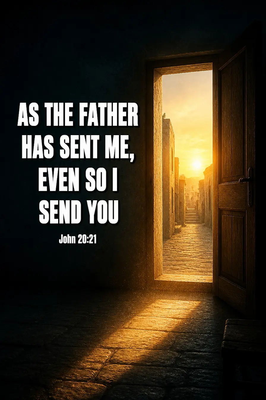 John 20:21 — As the Father Has Sent Me, Even So I Send You Bible verse inspiration