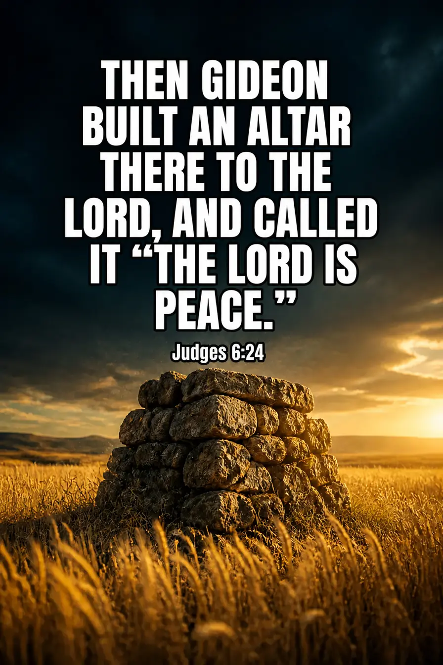 Judges 6:24 — The LORD Is Peace Bible verse inspiration
