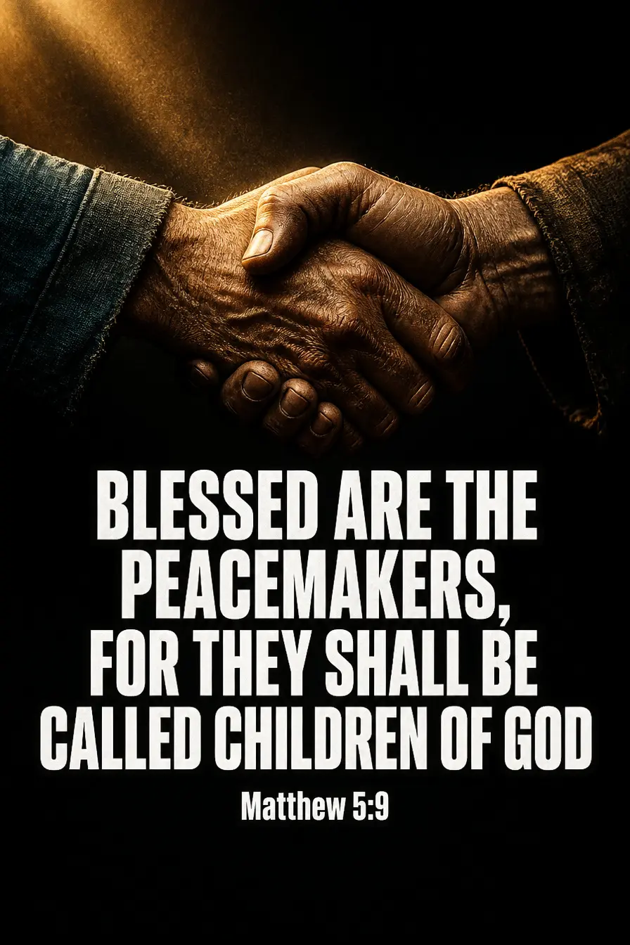 Matthew 5:9 — Blessed Are the Peacemakers Bible verse inspiration