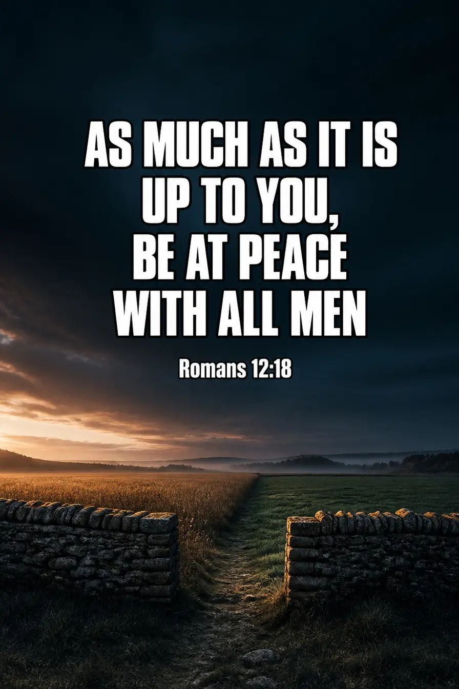 Romans 12:18 — As Much As It Is Up to You Bible verse inspiration
