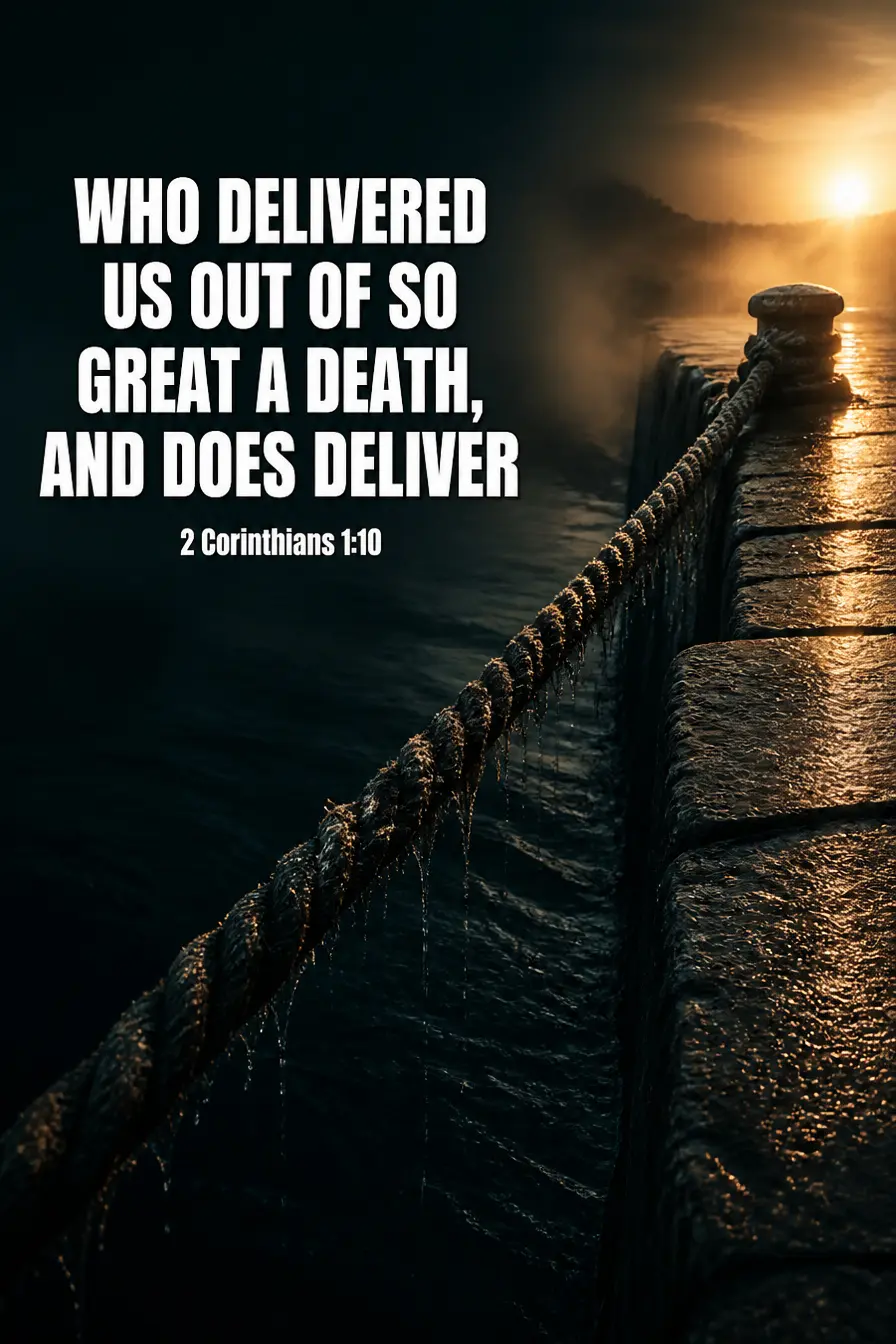 2 Corinthians 1:10 — Three Tenses in One Breath Bible verse inspiration