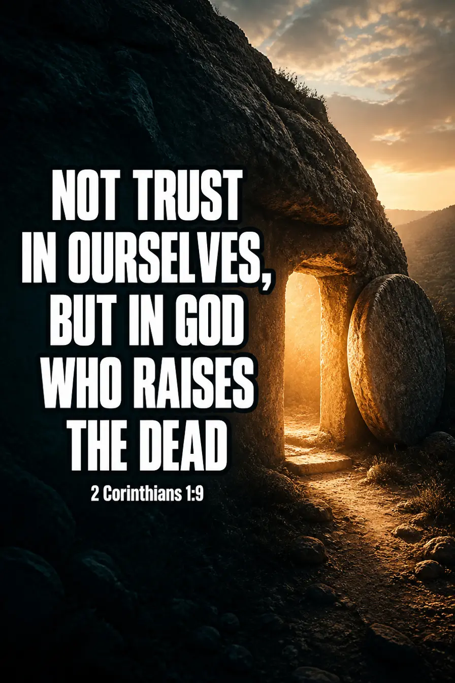 2 Corinthians 1:9 — The Reason He Gives for It Bible verse inspiration