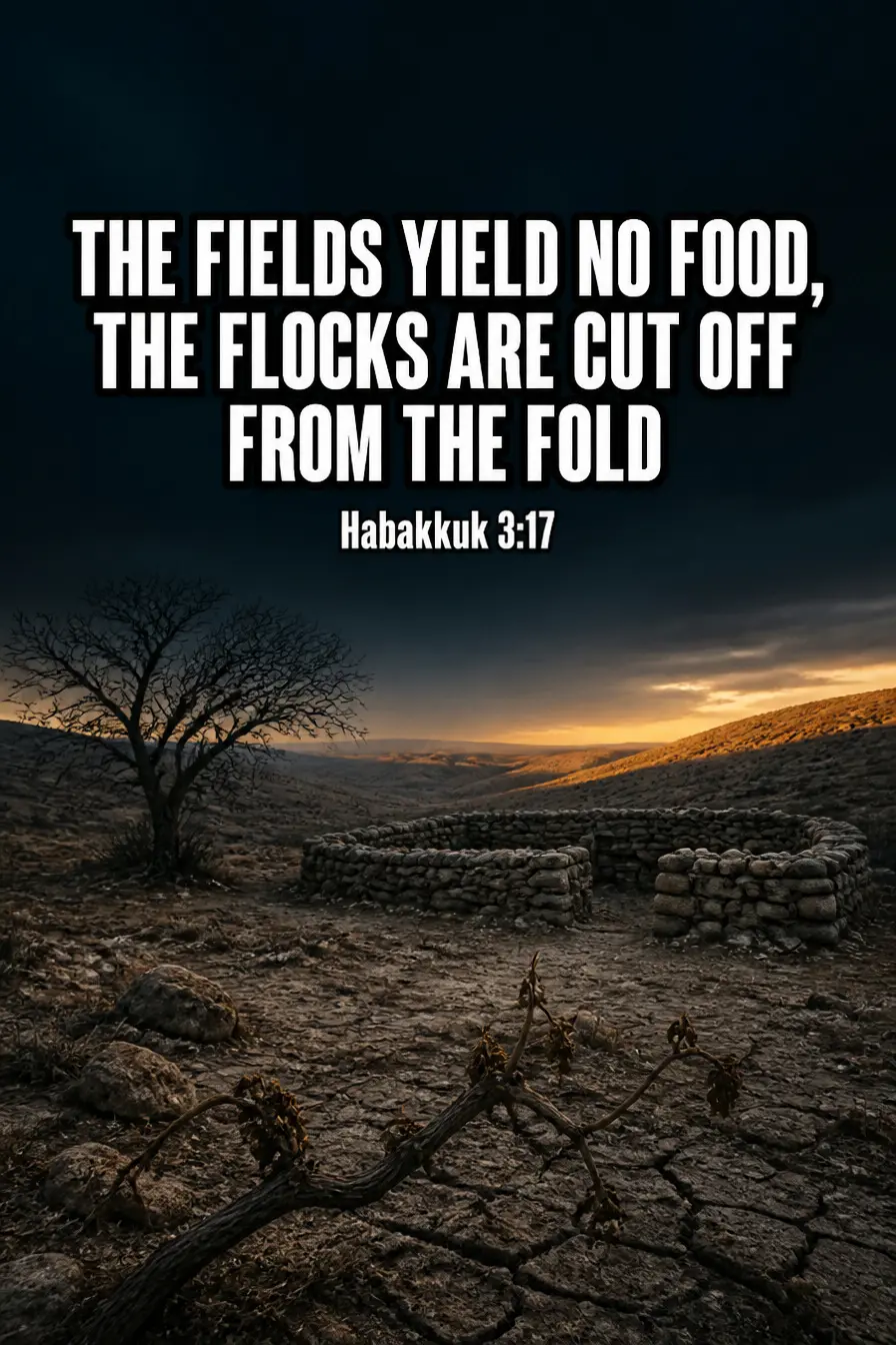 Habakkuk 3:17 — Six Things Failing at Once Bible verse inspiration