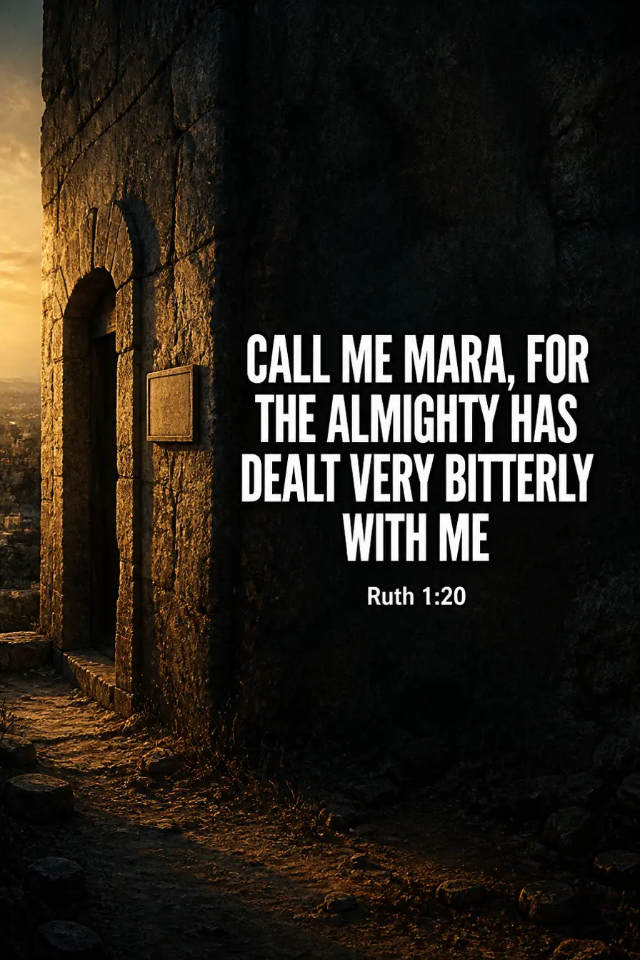 Ruth 1:20 — Do Not Call Me Naomi Bible verse inspiration