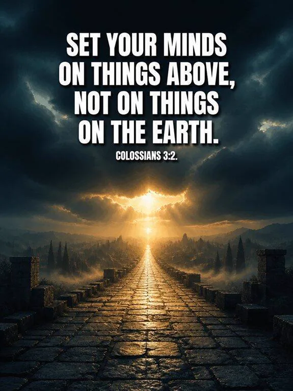 Colossians 3:1-2 — Set Your Mind Bible verse inspiration