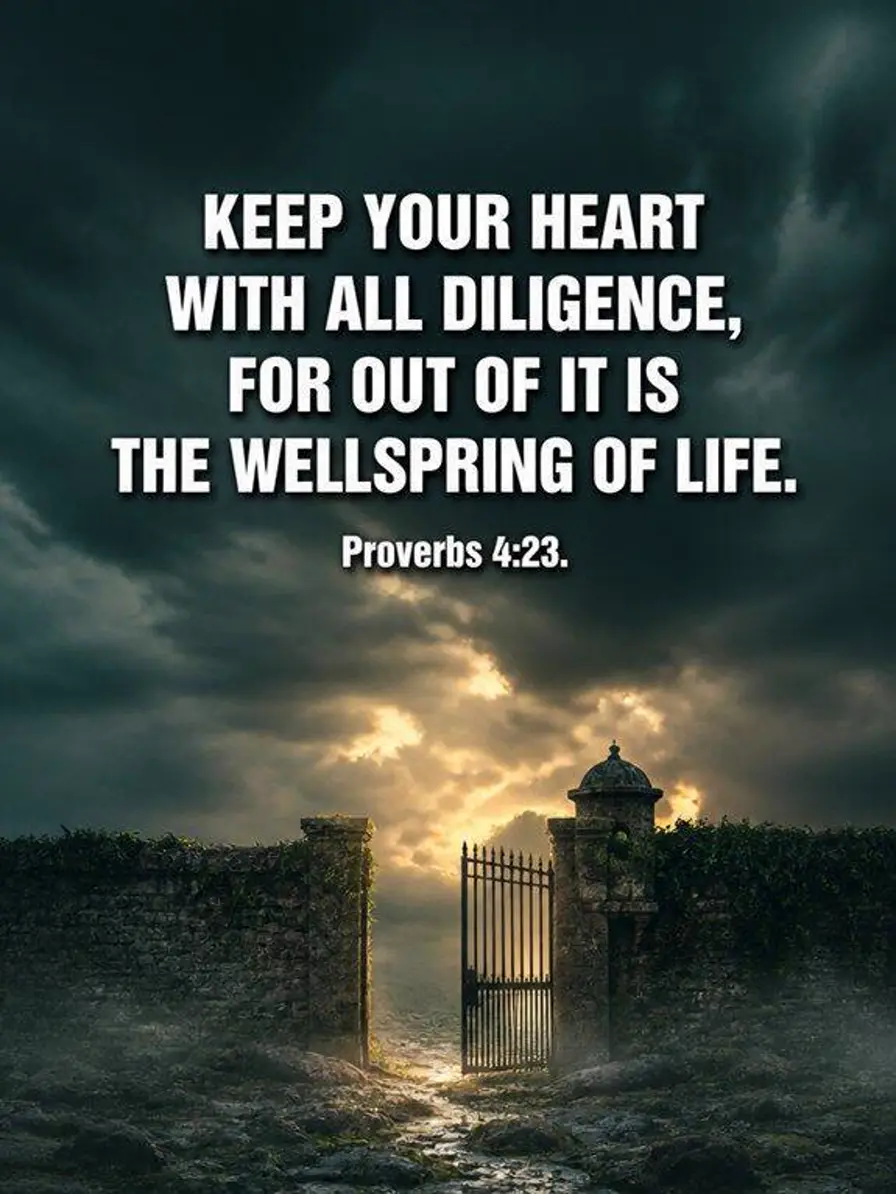 Proverbs 4:23 — Keep Your Heart Bible verse inspiration