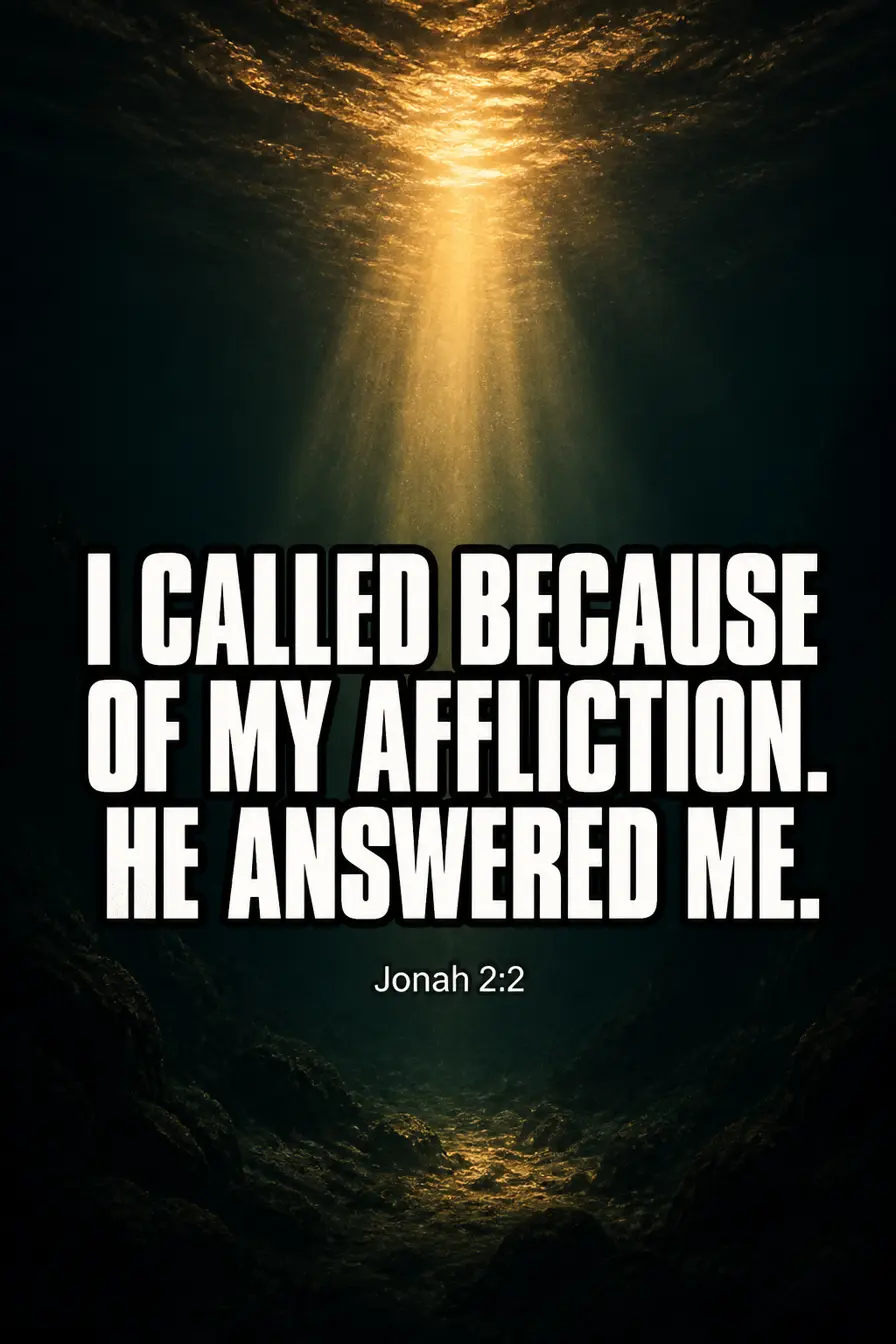 Jonah 2:2 — Out of the Belly Bible verse inspiration