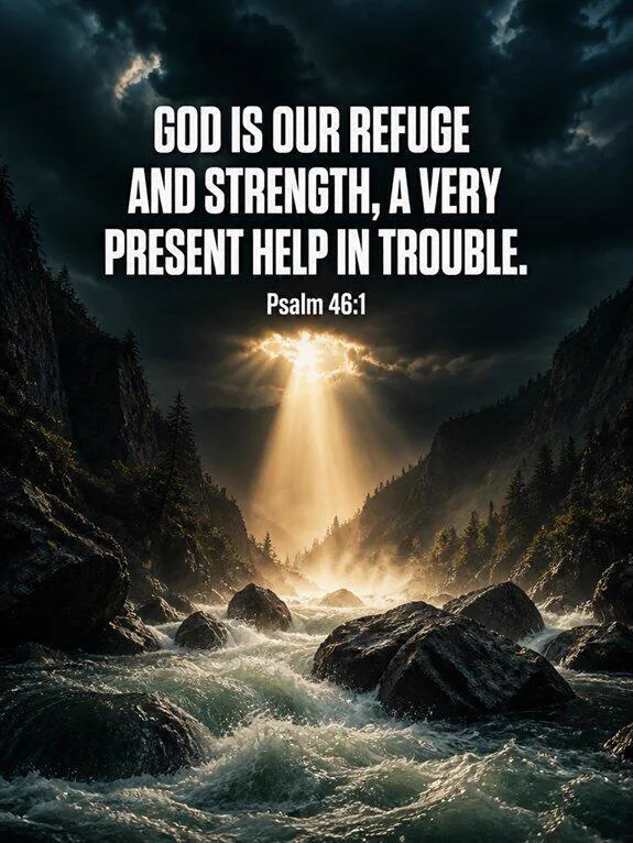 Psalm 46:1-2 — A Very Present Help Bible verse inspiration