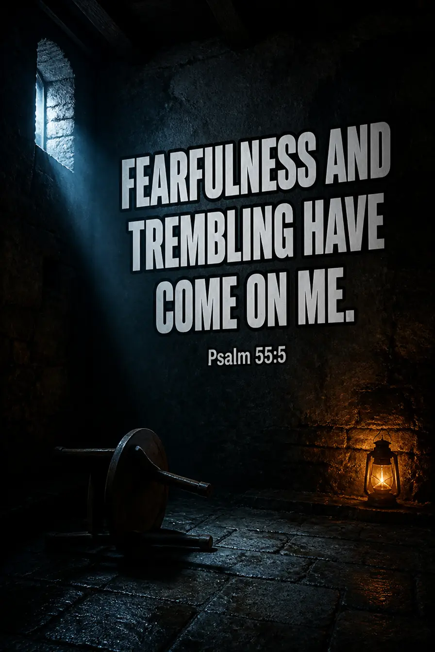 Psalm 55:4-5 — Trembling and Horror Bible verse inspiration
