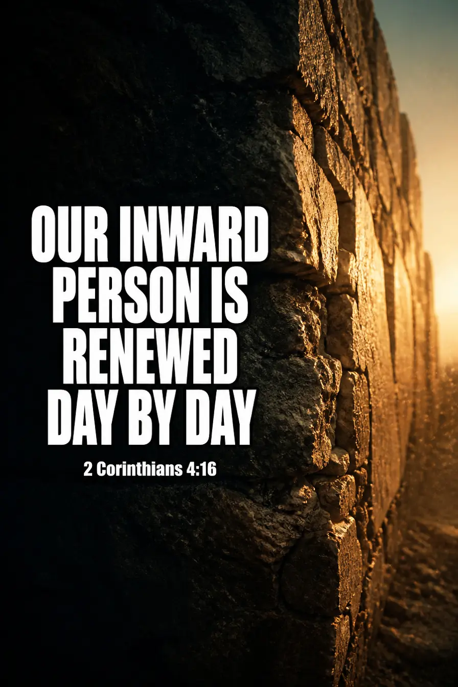 2 Corinthians 4:16 — Two Things True on the Same Day Bible verse inspiration