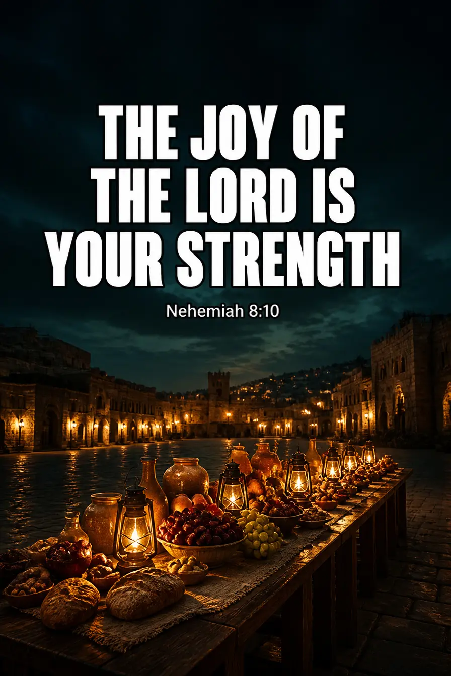 Nehemiah 8:10 — Spoken to a Crowd That Was Crying Bible verse inspiration