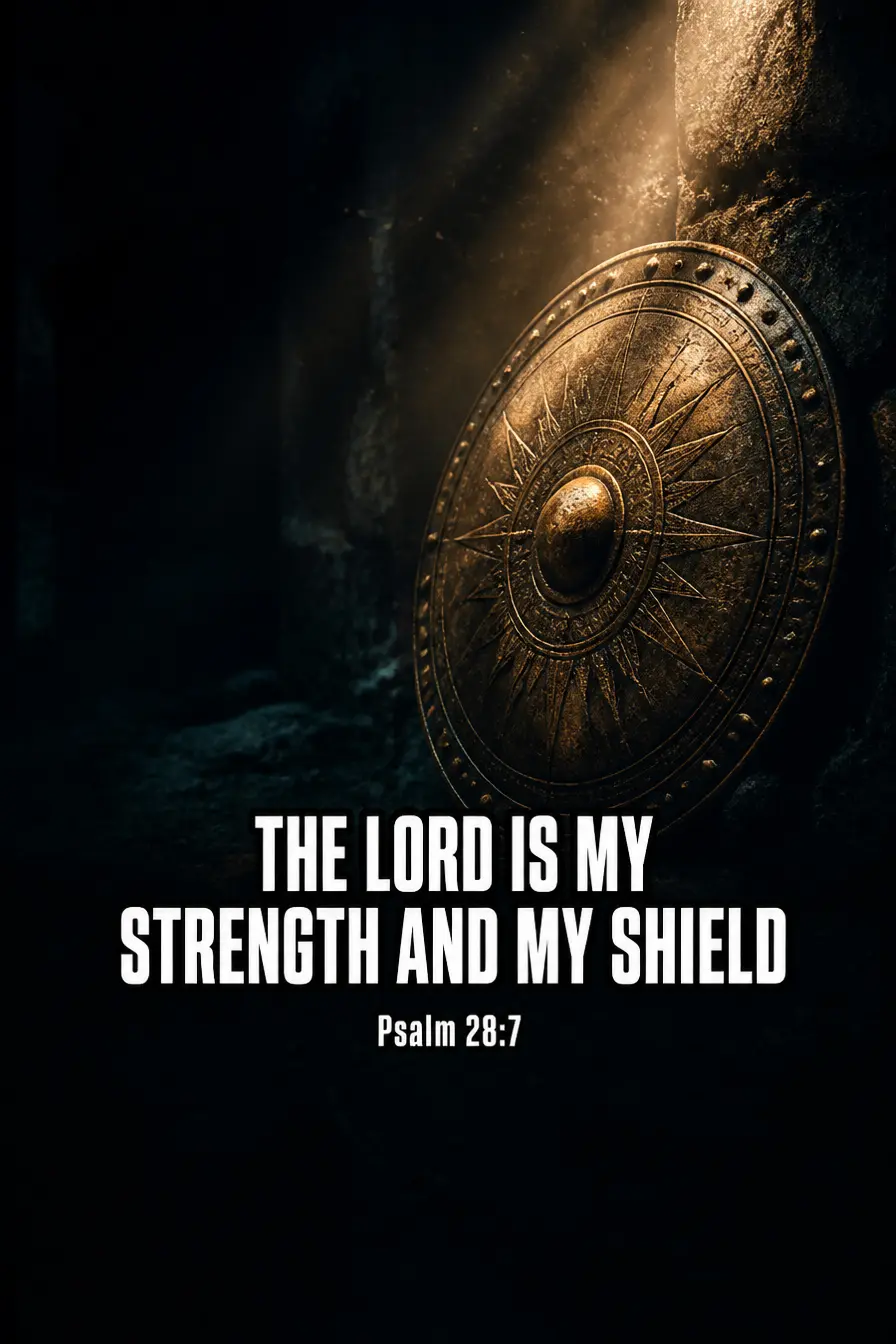 Psalm 28:7 — Helped First, Singing After Bible verse inspiration