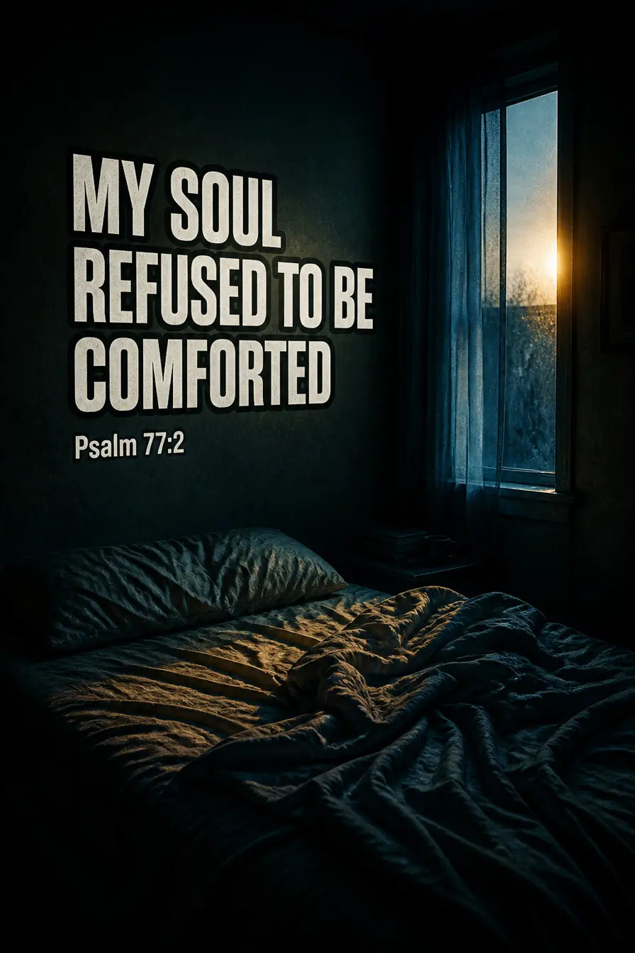 Psalm 77:1-3 — My Soul Refused to Be Comforted Bible verse inspiration