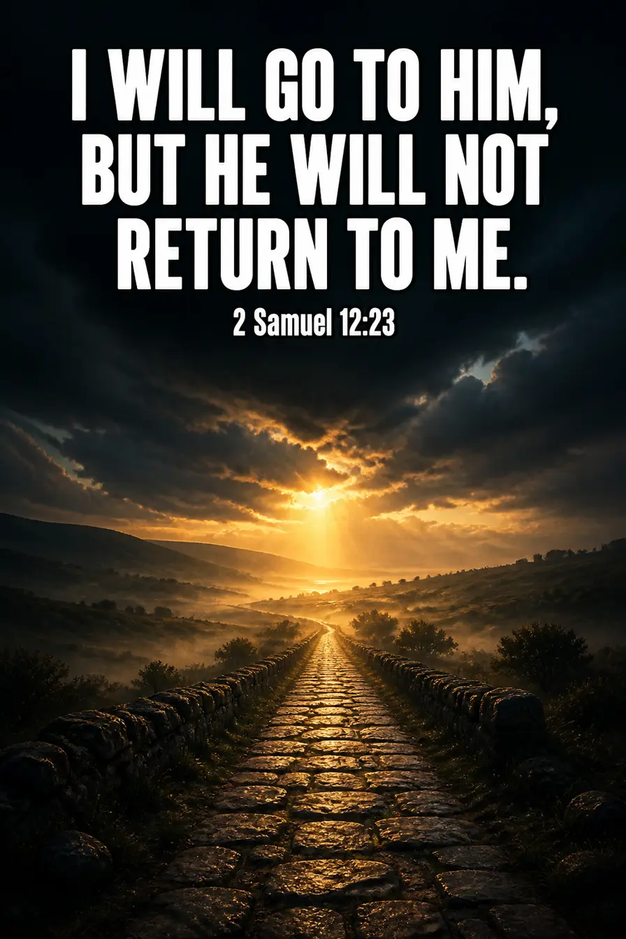 2 Samuel 12:23 — I Will Go to Him Bible verse inspiration