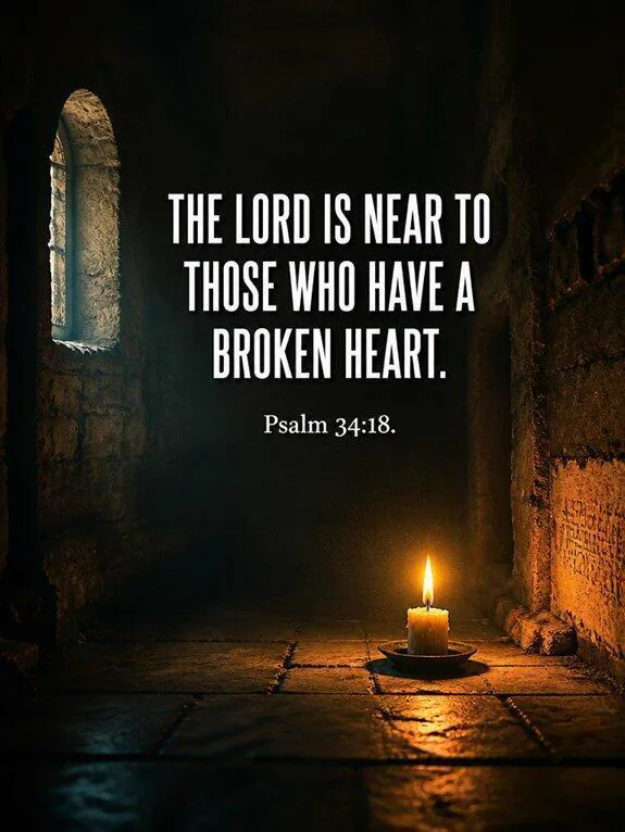 Psalm 34:18 — The LORD Is Near Bible verse inspiration