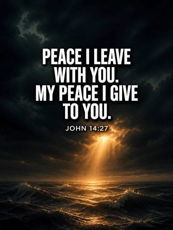 John 14:27 — Not as the World Gives Bible verse inspiration